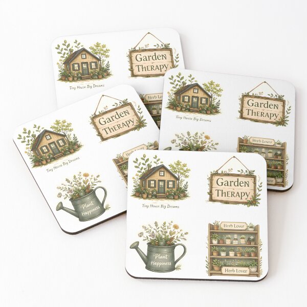 Item preview, Cozy Tiny Cottage Botanical Watercolor designed and sold by Spirit of Siam.