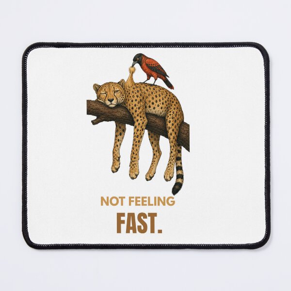 Item preview, Not Feeling Fast Funny Cheetah Procrastination Humor designed and sold by Print Loft.