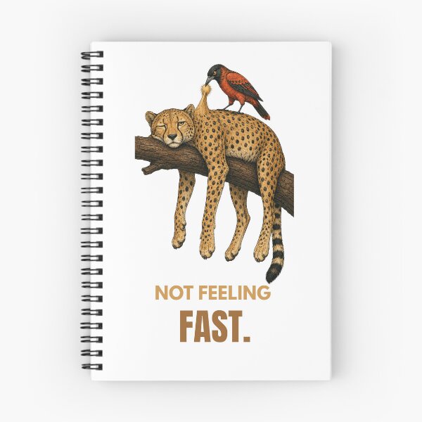 Item preview, Not Feeling Fast Funny Cheetah Procrastination Humor designed and sold by Print Loft.
