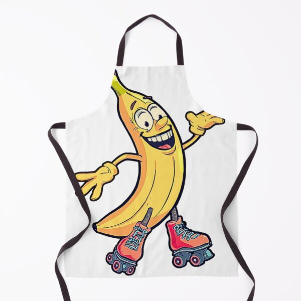 Item preview, Rolling Through Life – Funny Banana on Roller Skates Retro Cartoon T-Shirt Design designed and sold by MerchWSzpilkach.