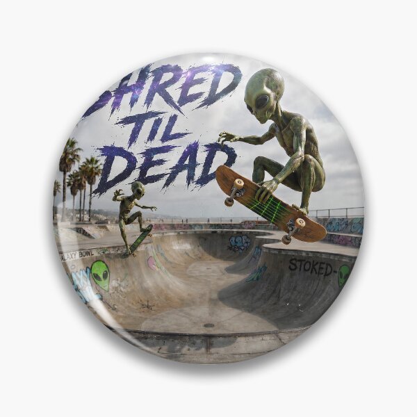 Item preview, Aliens Shred Skateboarding Park designed and sold by AliensIRL.