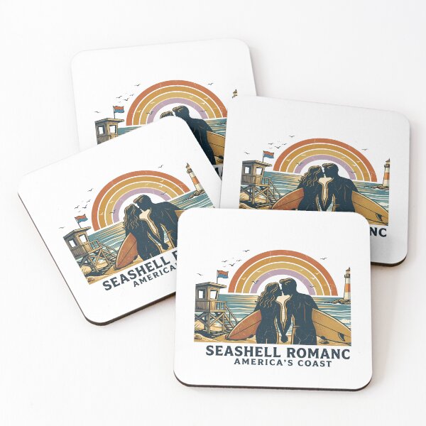 Item preview, Ocean Breeze Vintage Beach Vacation Couple designed and sold by OliviaHayesArt.