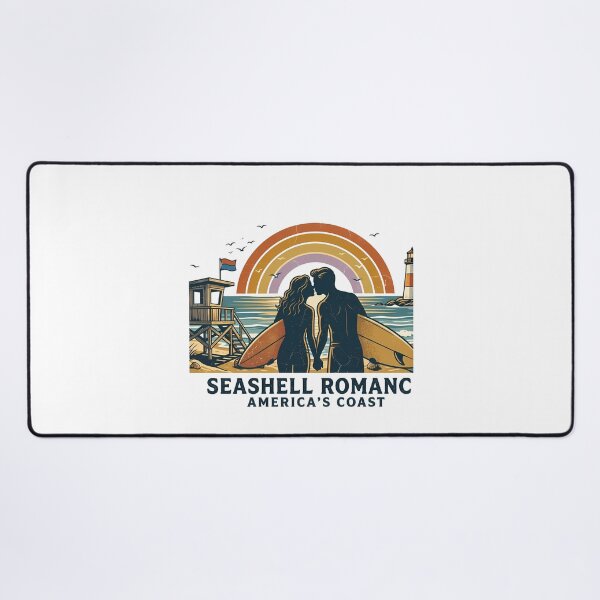 Item preview, Ocean Breeze Vintage Beach Vacation Couple designed and sold by OliviaHayesArt.