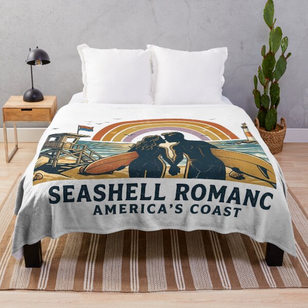 Item preview, Ocean Breeze Vintage Beach Vacation Couple designed and sold by OliviaHayesArt.