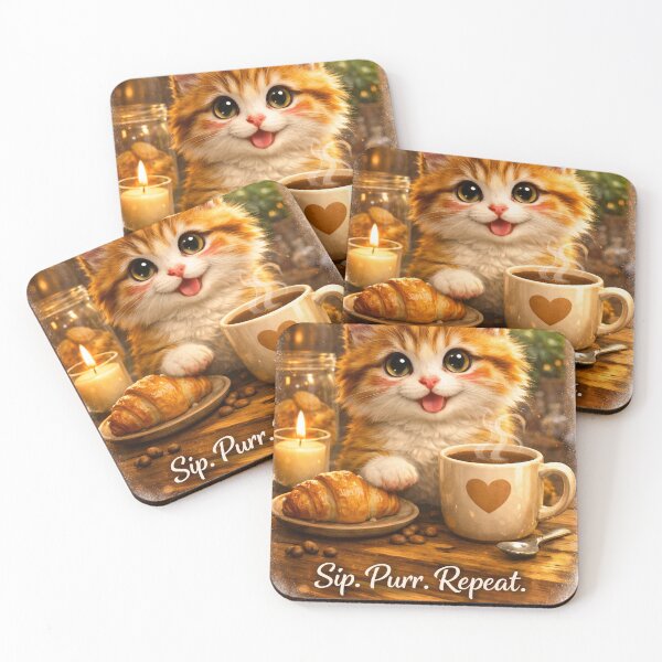 Item preview, Sip. Purr. Repeat. designed and sold by Peace,love,andbeaches.