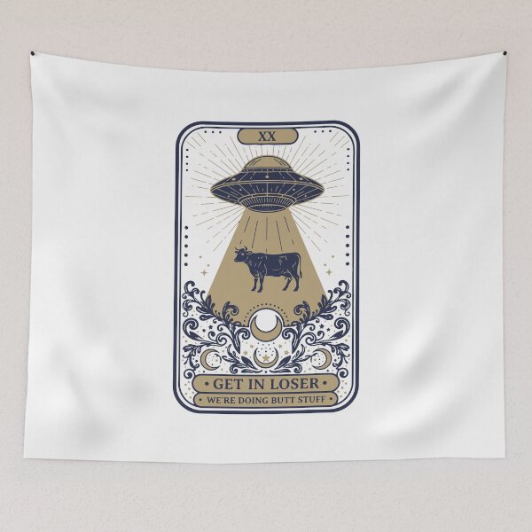 Item preview, Funny Meme Get In Loser Butt Stuff Tarot Card designed and sold by LuminOrb.