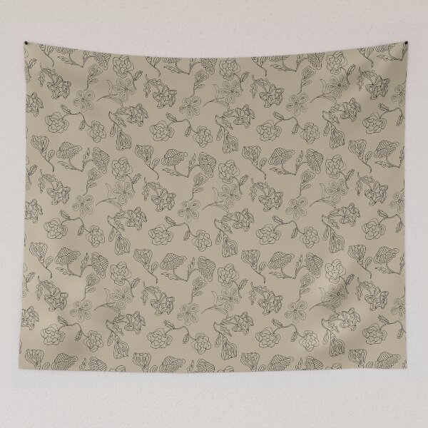 Item preview, Black Line Crazy Flower Design designed and sold by Nana Dancer Designs.