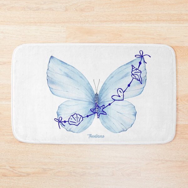 Item preview, Blue Butterfly and Shells - Coastal Dream designed and sold by Theselinara.