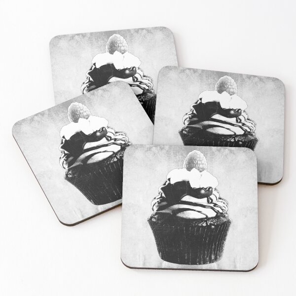 Item preview, Dark Chocolate Cupcake Raspberry Illustration designed and sold by Ghoul Enterprises.