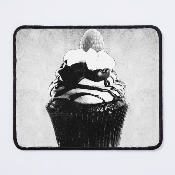 Item preview, Dark Chocolate Cupcake Raspberry Illustration designed and sold by Ghoul Enterprises.
