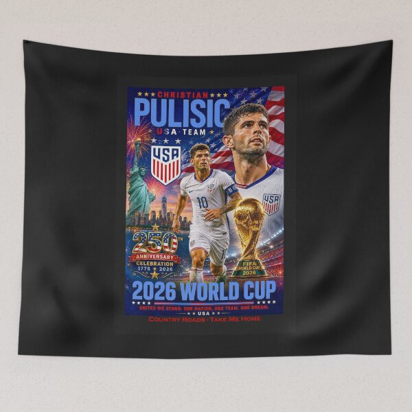 Item preview, 2026 FIFA WORLD CUP - Christian Pulisic - Country Roads - Take Me Home designed and sold by DBM Photo Art 1.