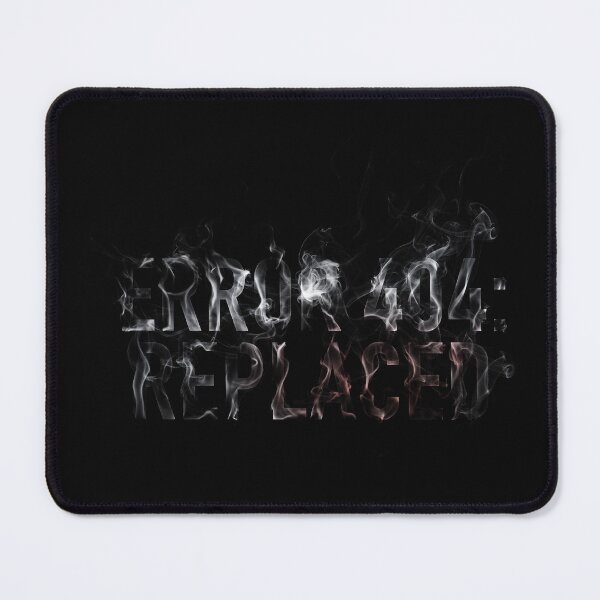 Item preview, Error 404 Replaced Smoke Typography Tee designed and sold by cabana.space.