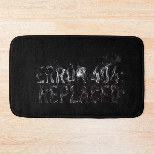 Item preview, Error 404 Replaced Smoke Typography Tee designed and sold by cabana.space.