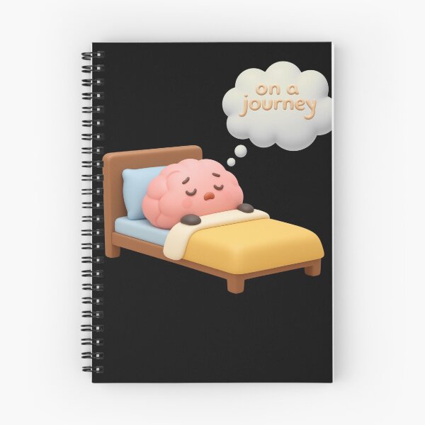Item preview, On A Journey Cute 3D Sleeping Brain Sticker designed and sold by thazinart.