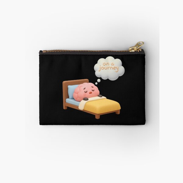 Item preview, On A Journey Cute 3D Sleeping Brain Sticker designed and sold by thazinart.