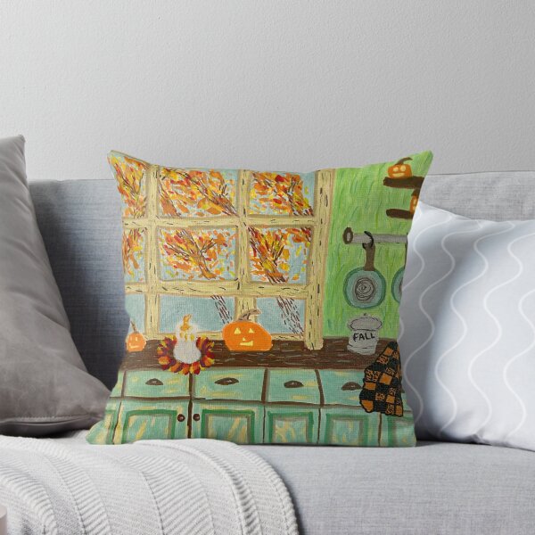 Item preview, Cozy Fall Autumn Pumpkin Retro Painting designed and sold by Colorsoflove613.