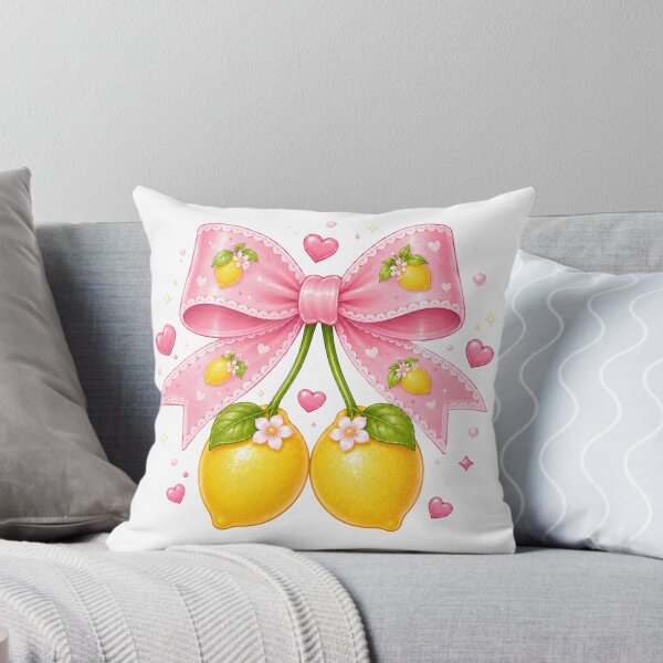 Item preview, Kawaii Lemon Bow Cute Coquette designed and sold by Pampam-stickers.