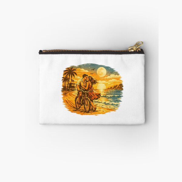 Item preview, Coastal Lighthouse Vintage Beach Vacation Couple designed and sold by OliviaHayesArt.