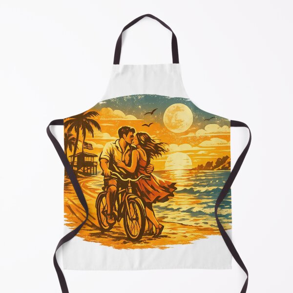 Item preview, Coastal Lighthouse Vintage Beach Vacation Couple designed and sold by OliviaHayesArt.