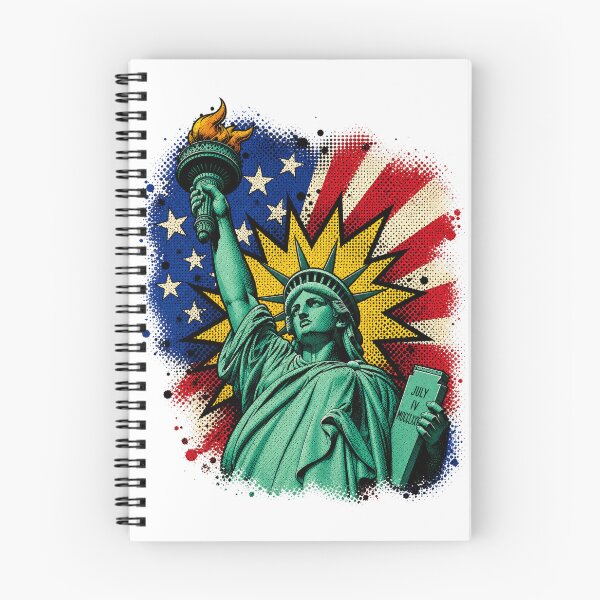 Item preview, Statue of Liberty Pop Art | Retro Comic Book Style | Patriotic Graphic Design designed and sold by Rewind Society.