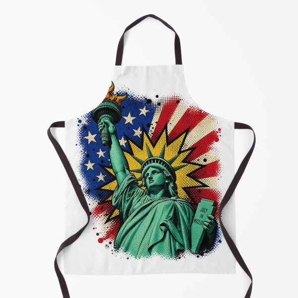 Item preview, Statue of Liberty Pop Art | Retro Comic Book Style | Patriotic Graphic Design designed and sold by Rewind Society.