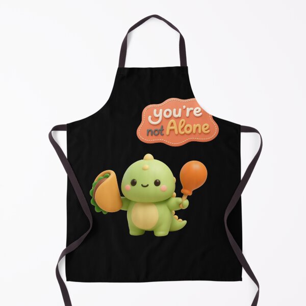 Item preview, You're Not Alone Cute 3D Foodie Dinosaur Sticker designed and sold by thazinart.