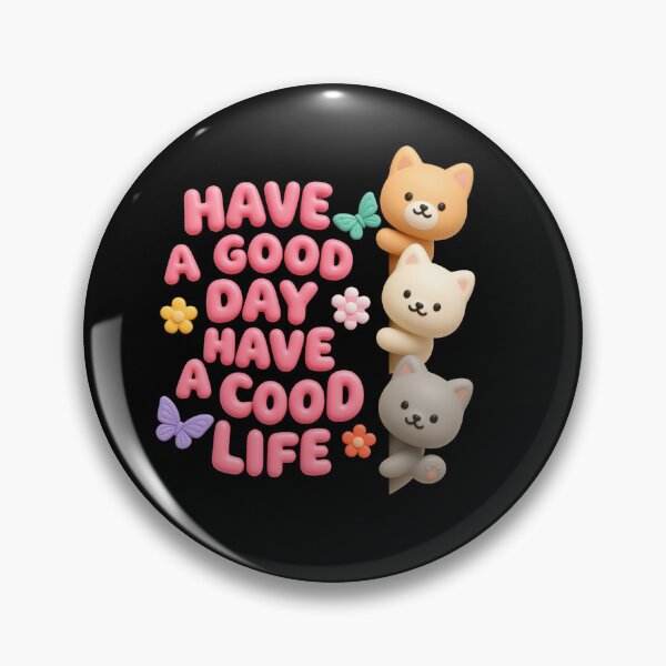 Item preview, Cute Claymorphic Animals Peeking - Have A Good Day Quote designed and sold by thazinart.