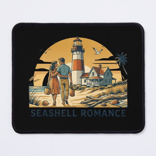 Item preview, Coastal Lighthouse Anniversary Beach Trip Gift for Couples designed and sold by OliviaHayesArt.