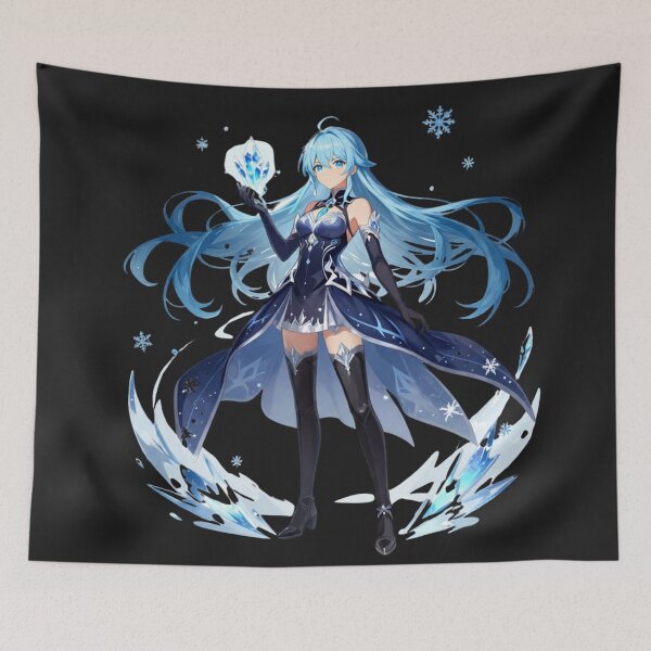 Item preview, Frost Maiden Ice Anime Girl Urban Fantasy designed and sold by Revyra.
