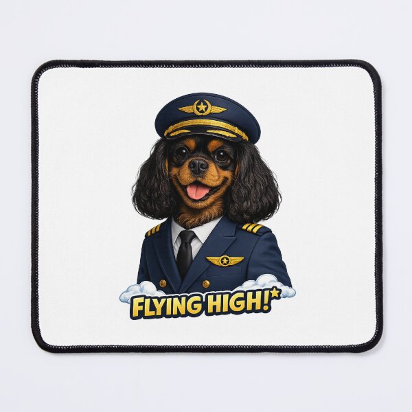 Item preview, Pilot, Flying High! Black and Tan Cavalier designed and sold by SpottyRainbow.