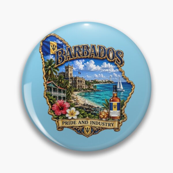 Item preview, Barbados Island Vibes – Tropical Caribbean Heritage & Pride designed and sold by globetrottergfx.