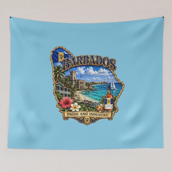 Item preview, Barbados Island Vibes – Tropical Caribbean Heritage & Pride designed and sold by globetrottergfx.