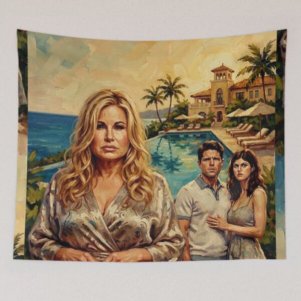 Item preview, The White Lotus Retro Satire Drama Luxury Resort Tropical Tribute Art TV Show Poster designed and sold by Art's Diner.
