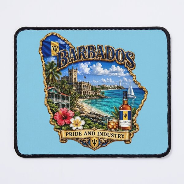 Item preview, Barbados Island Vibes – Tropical Caribbean Heritage & Pride designed and sold by globetrottergfx.