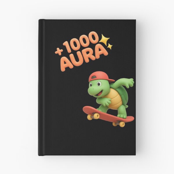 Item preview, 1000 Aura Cute 3D Skateboarding Turtle Sticker designed and sold by thazinart.