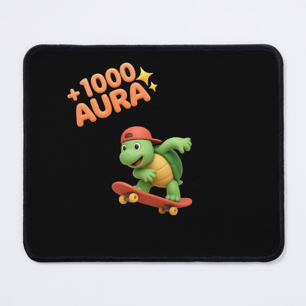 Item preview, 1000 Aura Cute 3D Skateboarding Turtle Sticker designed and sold by thazinart.