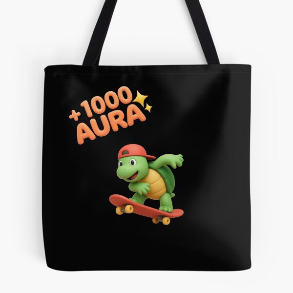 Item preview, 1000 Aura Cute 3D Skateboarding Turtle Sticker designed and sold by thazinart.