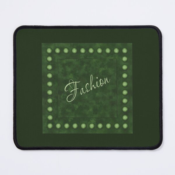 Item preview, The inscription “Fashion” in a frame of spheres on a cloudy background of green color designed and sold by Cherevan.