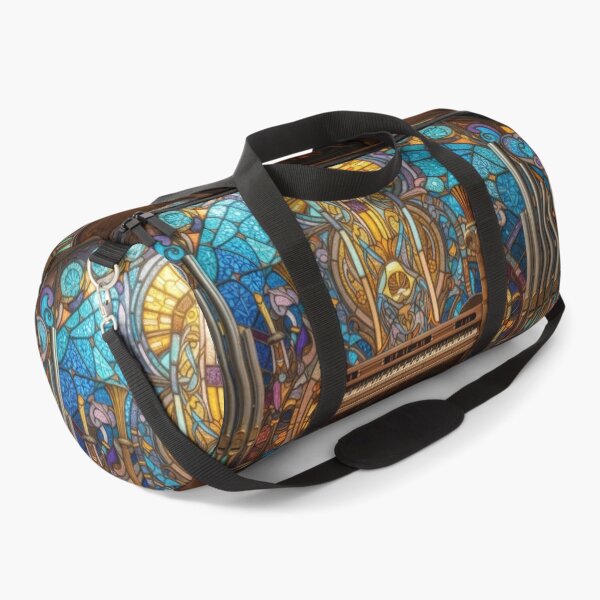 Item preview, Stained Glass Art Nouveau Pipe Organ Cathedral Art designed and sold by pinkal.