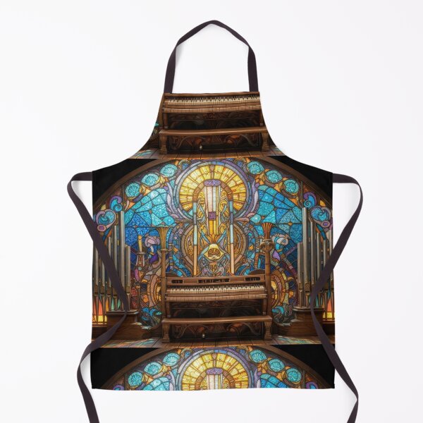Item preview, Stained Glass Art Nouveau Pipe Organ Cathedral Art designed and sold by pinkal.
