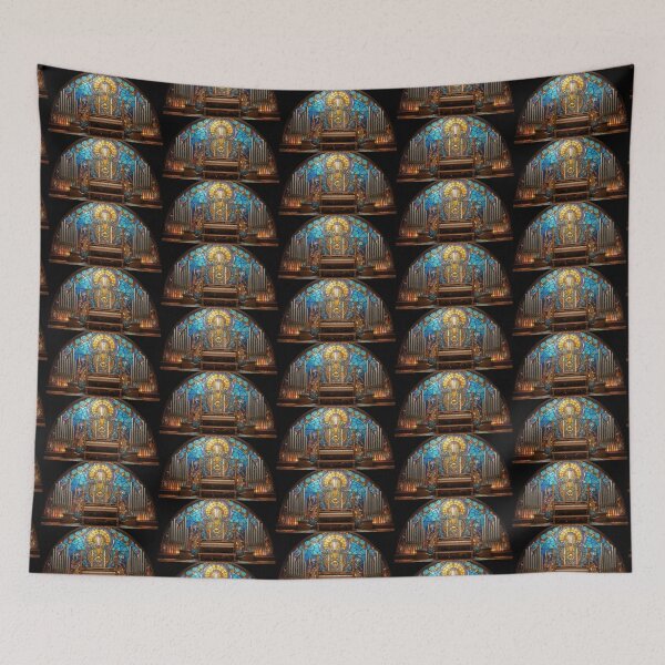 Item preview, Stained Glass Art Nouveau Pipe Organ Cathedral Art designed and sold by pinkal.