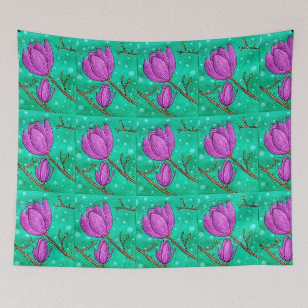 Item preview, Purple Magnolia designed and sold by Paintedhues.