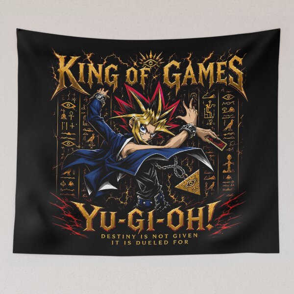 Item preview, King of Games -Yami Yugi   - Pharaoh Duelist -Egyptian Hieroglyphs Aesthetic Design designed and sold by Trinidesigns123.