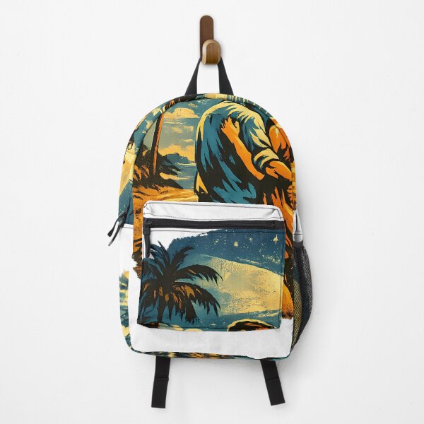 Item preview, Tropical Escape Vintage Beach Vacation Couple designed and sold by OliviaHayesArt.