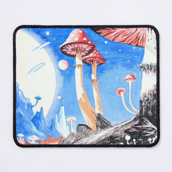 Item preview, Mynexia - Sci-fi Mushroom Trees - Cosmic Fantasy Painting designed and sold by DreamTrek.