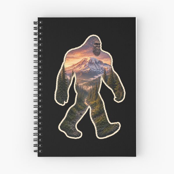 Item preview, Mt. Rainier Sasquatch Double Exposure Wilderness Art designed and sold by Swanny's Custom T-shirt and Gift Designs.