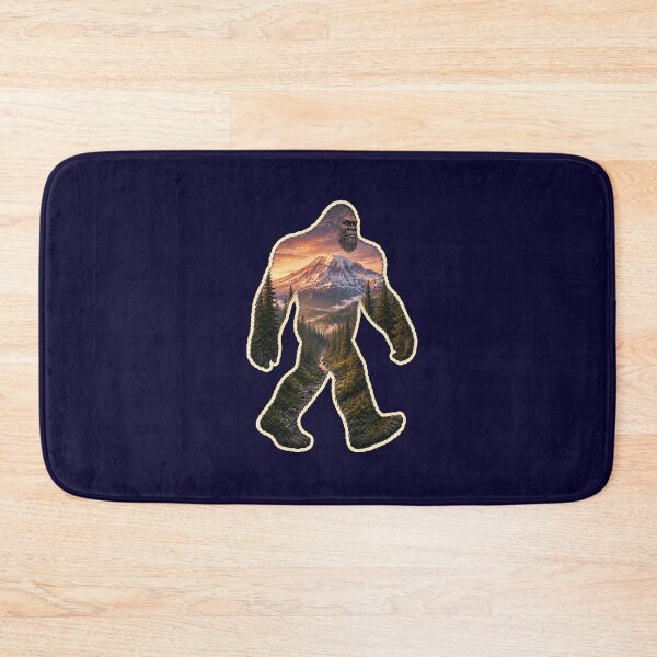 Item preview, Mt. Rainier Sasquatch Double Exposure Wilderness Art designed and sold by Swanny's Custom T-shirt and Gift Designs.