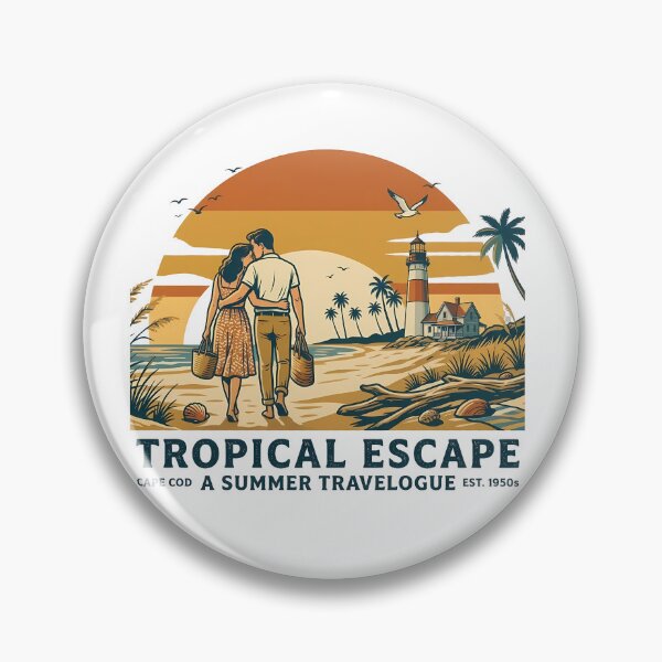 Item preview, Tropical Escape Anniversary Beach Trip Gift for Couples designed and sold by OliviaHayesArt.