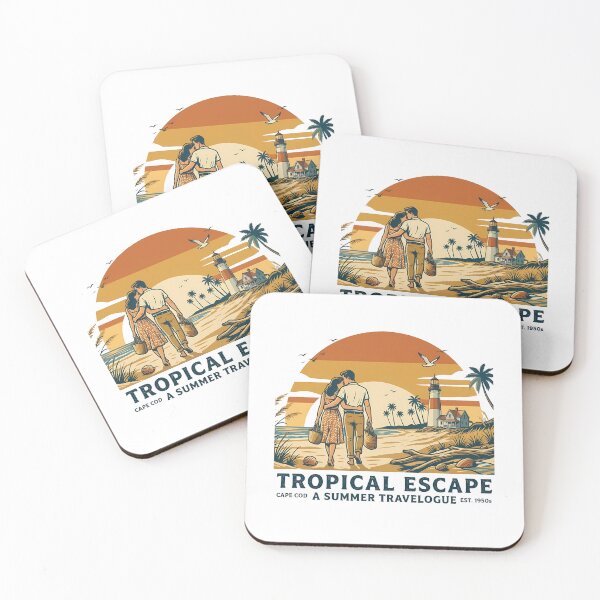 Item preview, Tropical Escape Anniversary Beach Trip Gift for Couples designed and sold by OliviaHayesArt.