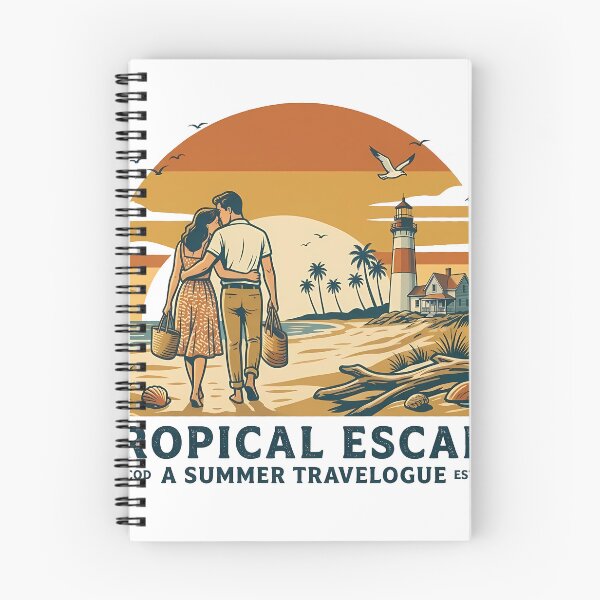 Item preview, Tropical Escape Anniversary Beach Trip Gift for Couples designed and sold by OliviaHayesArt.